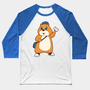 Hamster Postman Letter Baseball T-Shirt